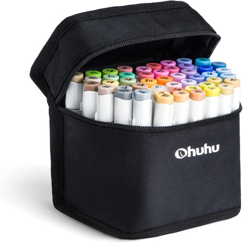 Ohuhu Honolulu 48 Colors Dual Tips Alcohol Art Markers