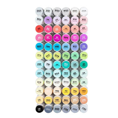 Ohuhu Honolulu 72 Colors Dual Tips Alcohol Art Markers