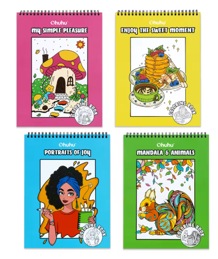 חוברות צביעה ohuhu