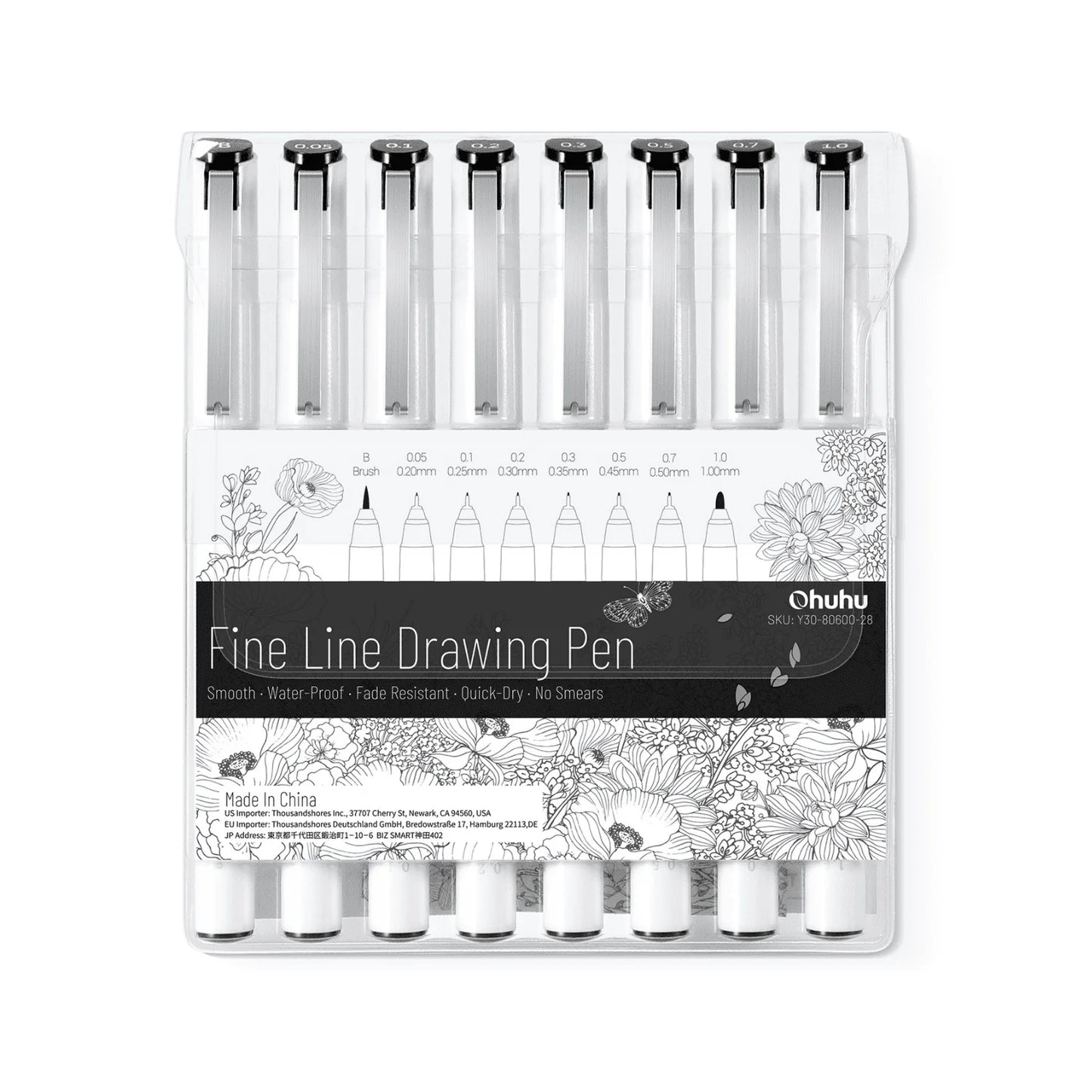 סט עטי דיוק Ohuhu Fineliner – 8