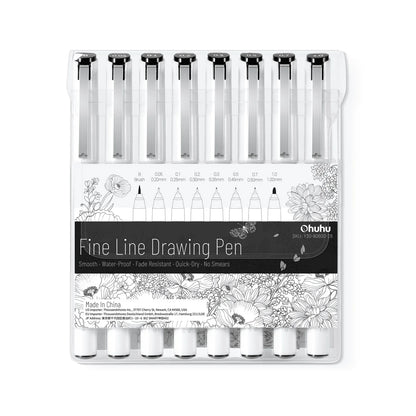 סט עטי דיוק Ohuhu Fineliner – 8