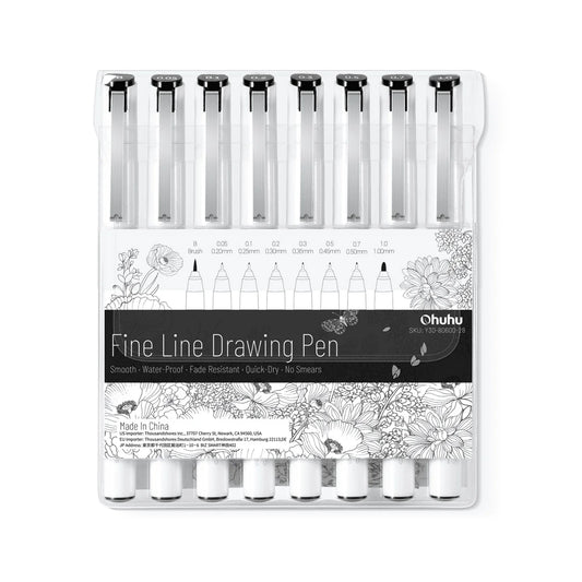 סט עטי דיוק Ohuhu Fineliner – 8